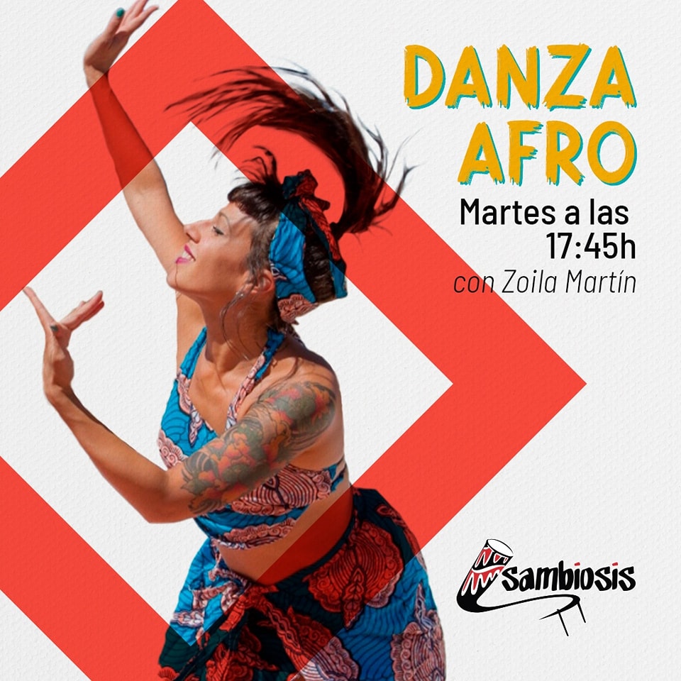 Cartel Curso de Danza Afro - Escuela Sambiosis
